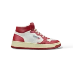 Sneakers Autry Medalist Mid Bianco e Rosso – Taglia 44
