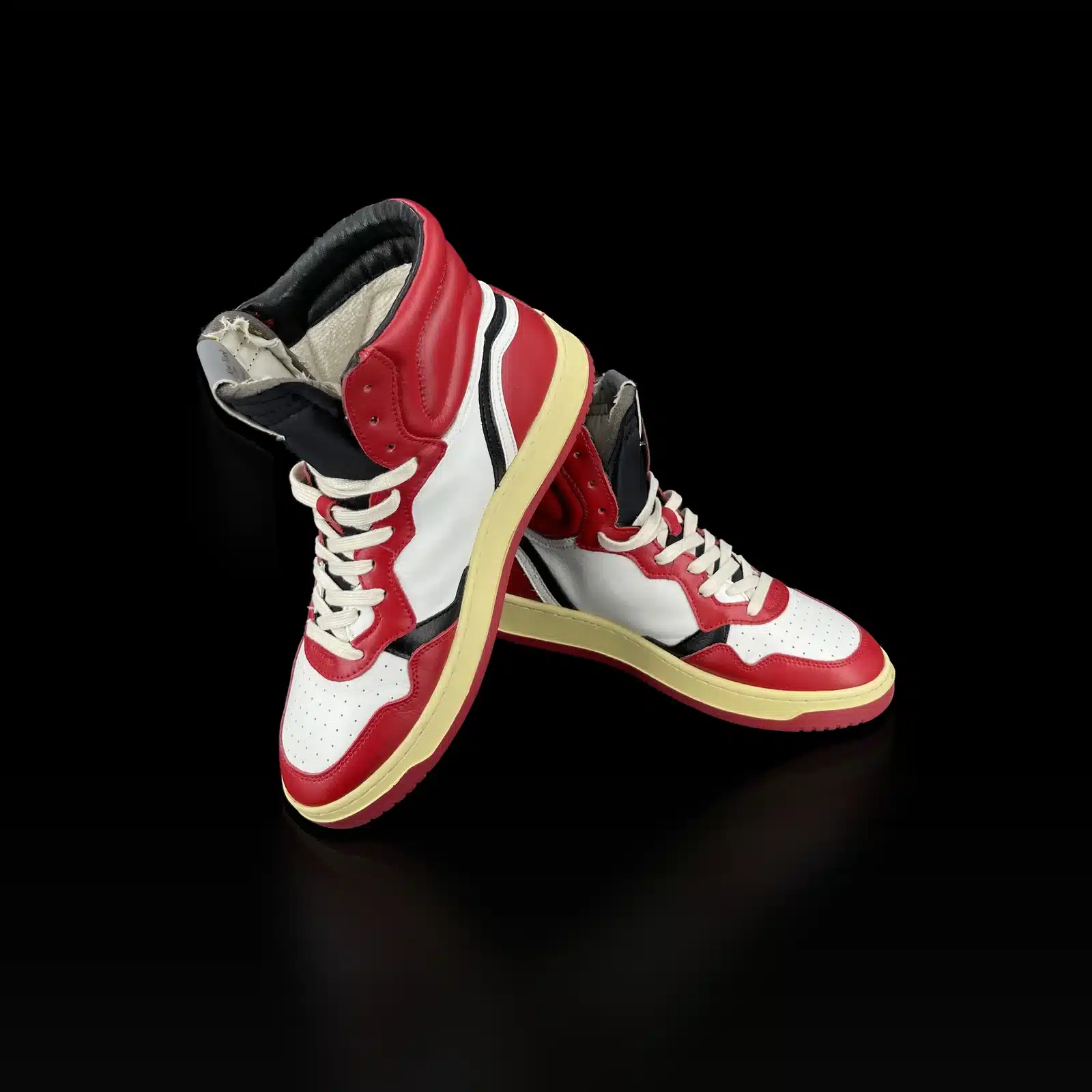 Sneakers Autry Medalist Mid Rosso, Bianco e Nero – Taglia 44 – 3