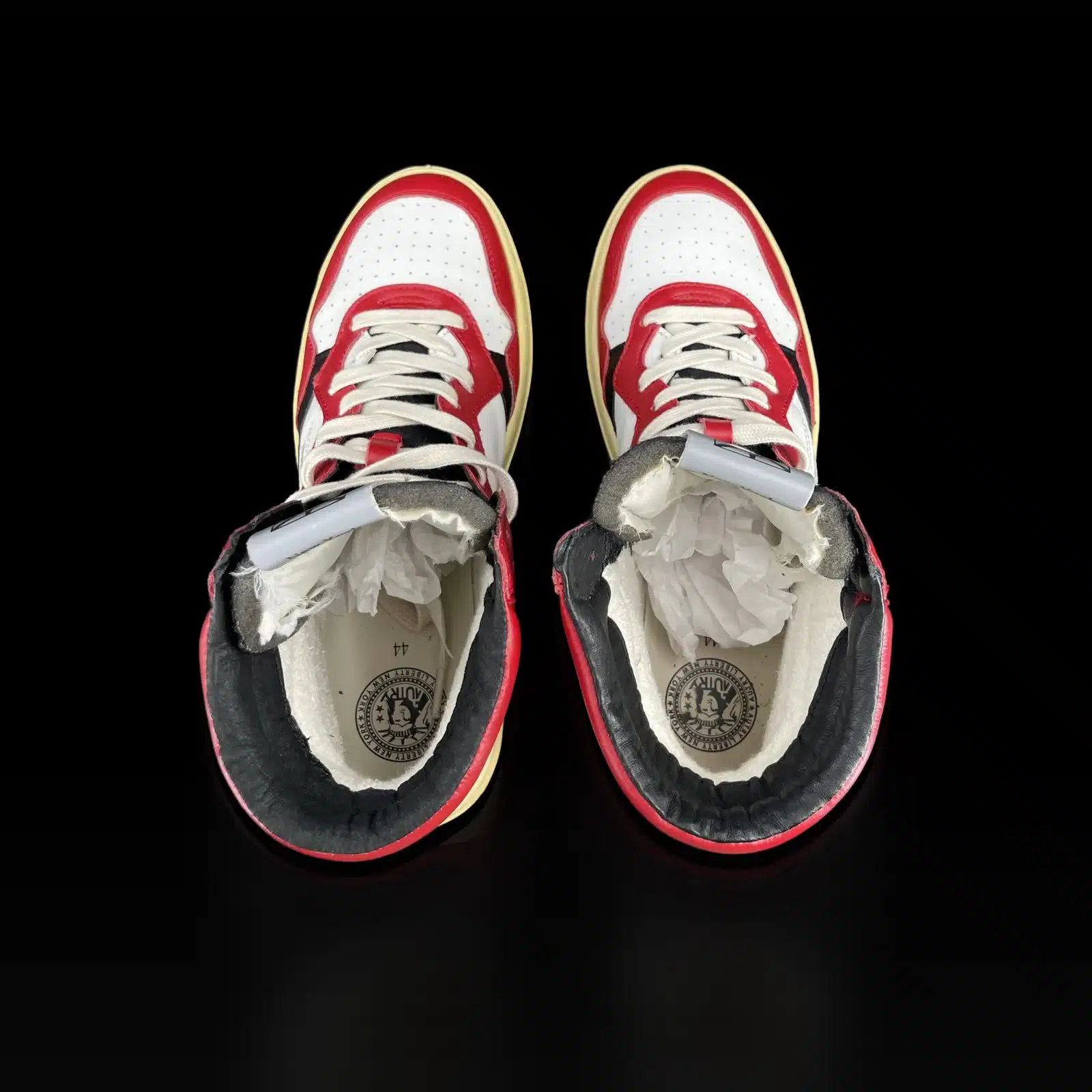 Sneakers Autry Medalist Mid Rosso, Bianco e Nero – Taglia 44 – 4