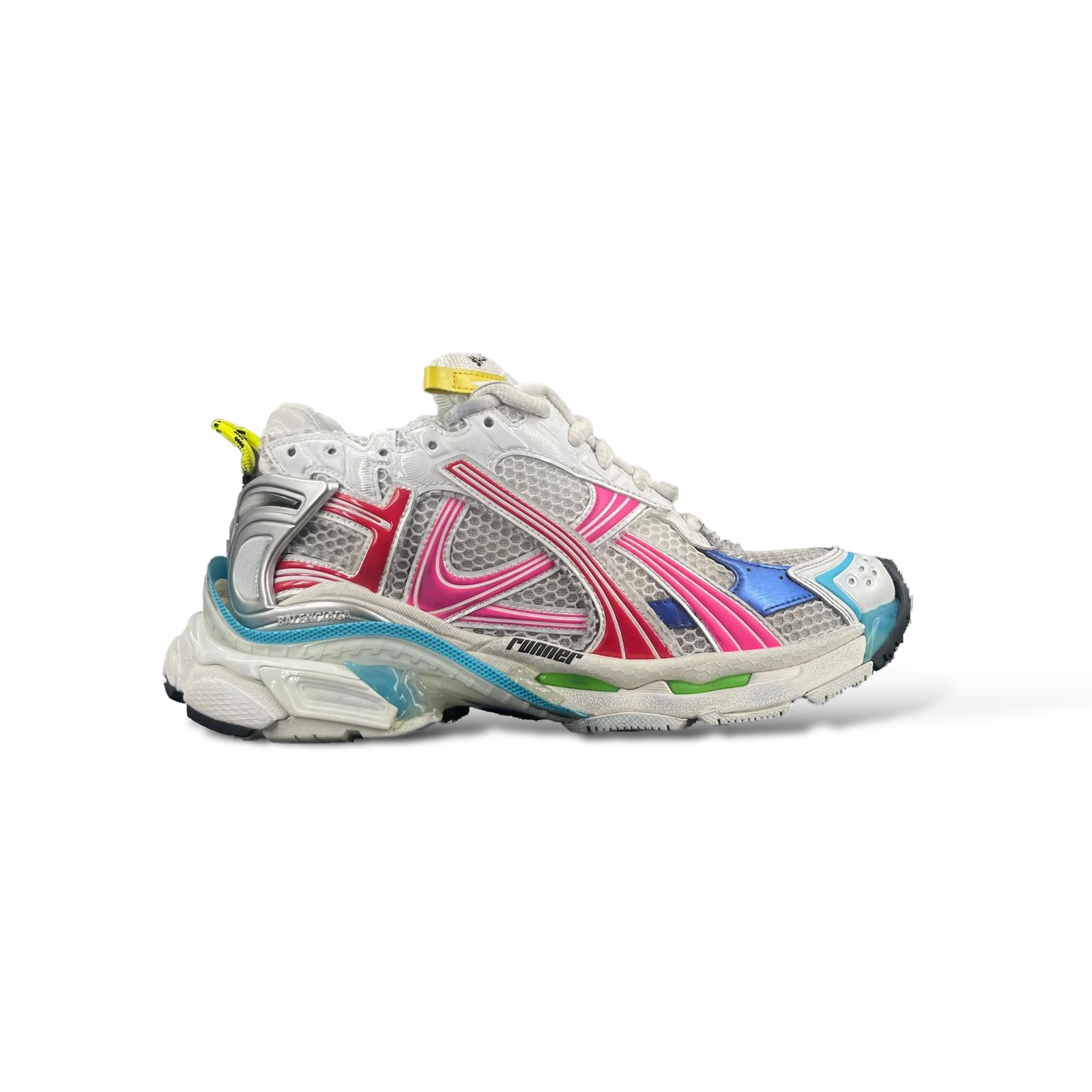 Baskets Balenciaga Runner Multicolore Blanc et Rose – Taille 40