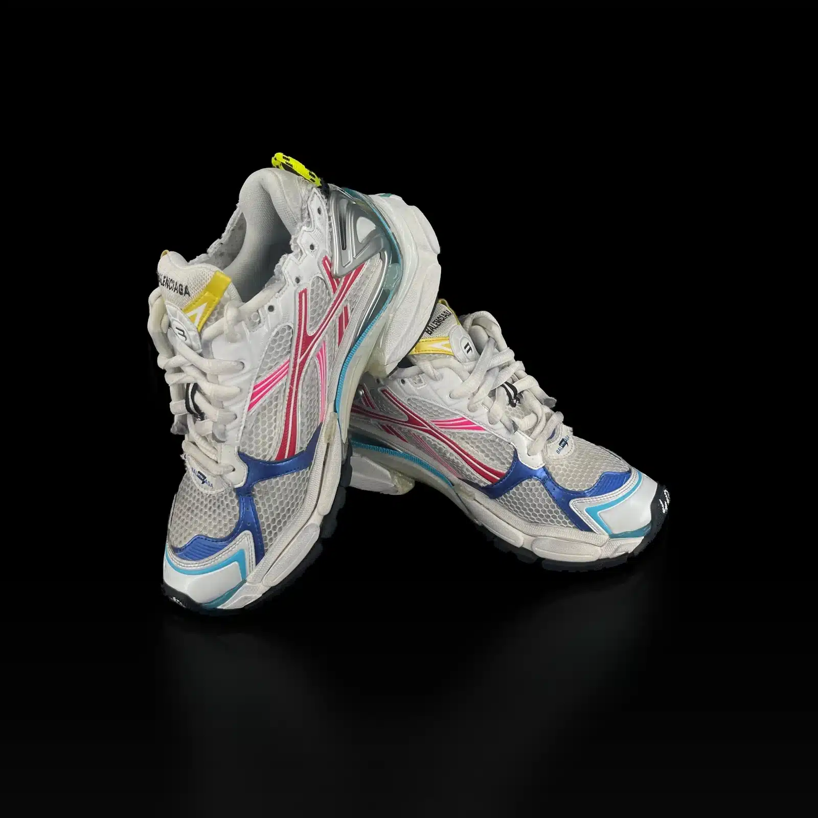 Baskets Balenciaga Runner multicolores, vue avant de la pointe