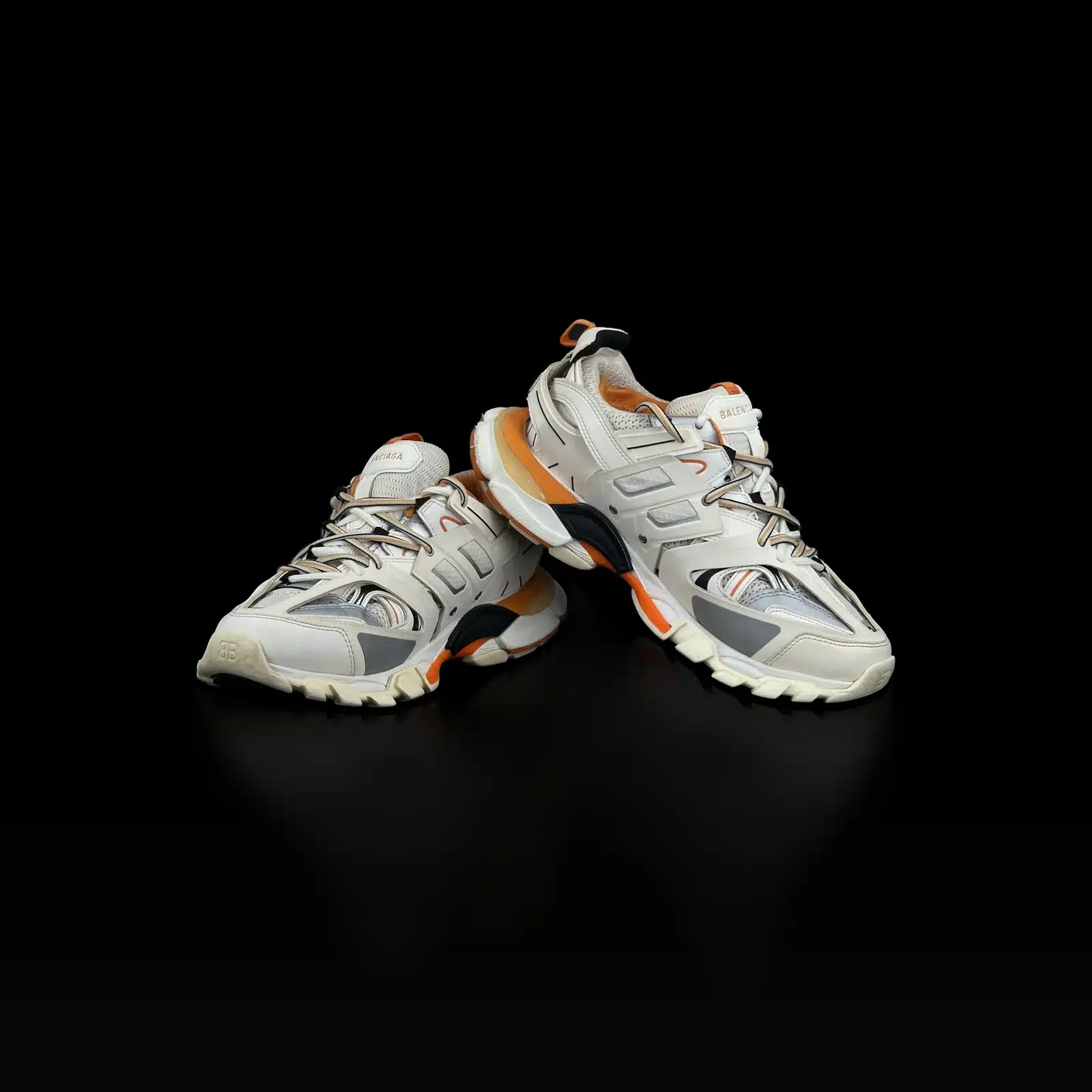 Balenciaga Track Sneakers White and Orange – Size 42