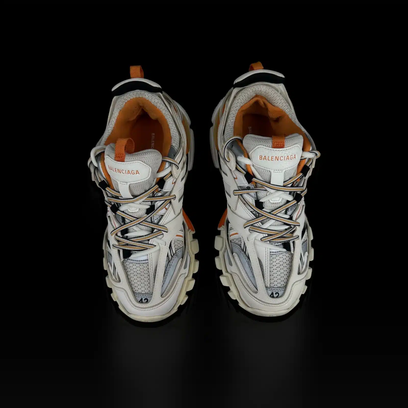 Balenciaga Track Sneakers White and Orange – Size 42 – 3