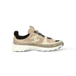 Sneakers Chanel Runner Camoscio Taupe e Beige – Taglia 37