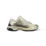 Baskets Chanel Runner Dorées et Argentées – Taille 43