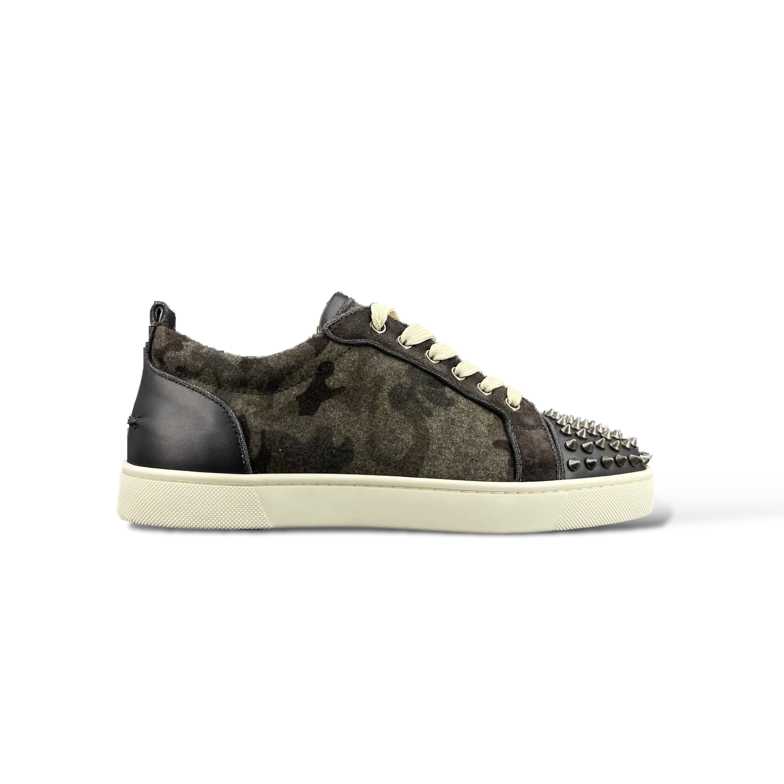 Baskets Christian Louboutin Louis Junior Spikes Camouflage – Taille 40