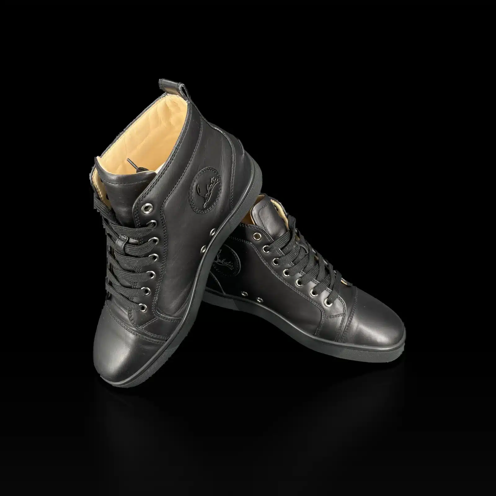Sneakers alte Christian Louboutin Louis Orlato Nero – Taglia 40 – 3