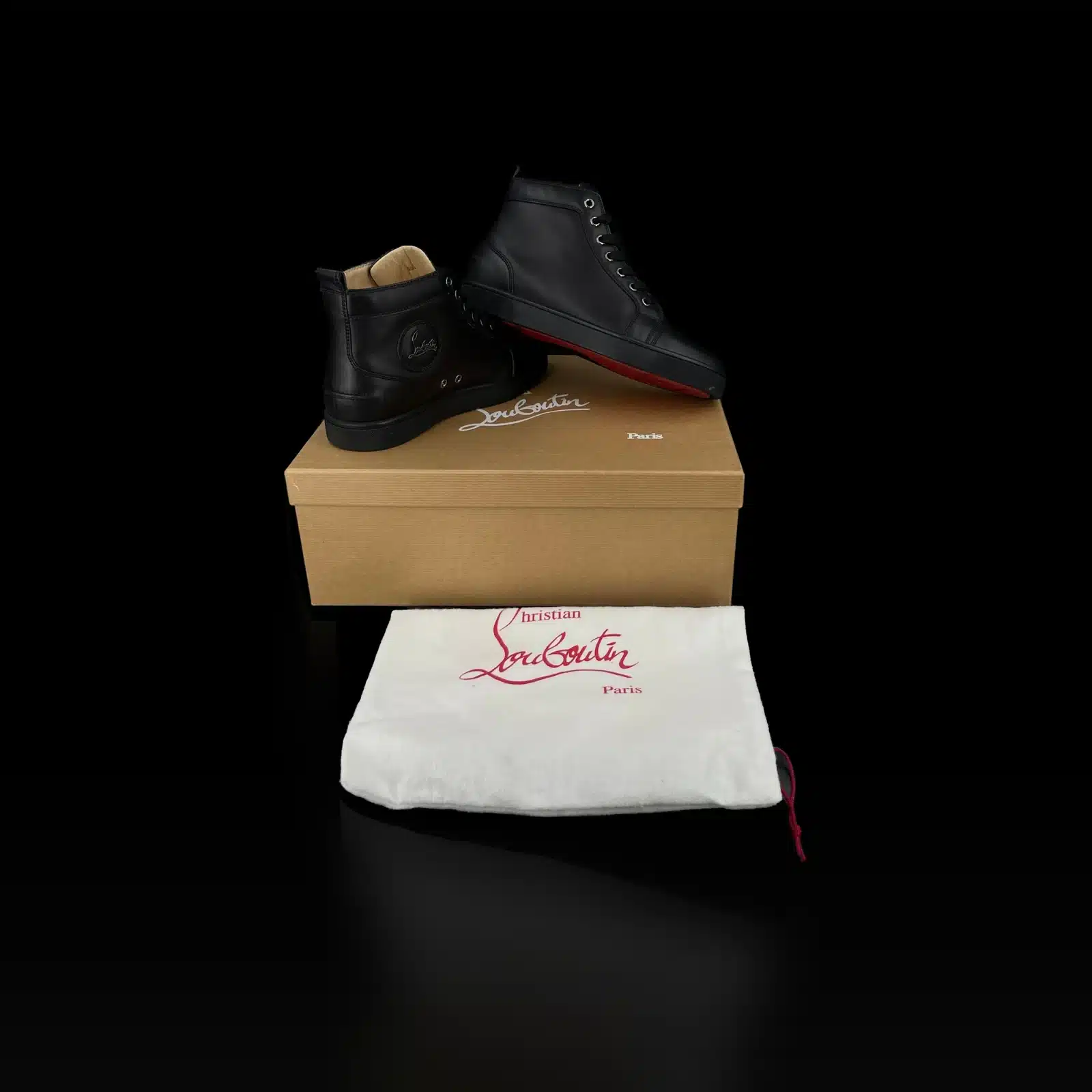 Sneakers alte Christian Louboutin Louis Orlato Nero – Taglia 40 – 6