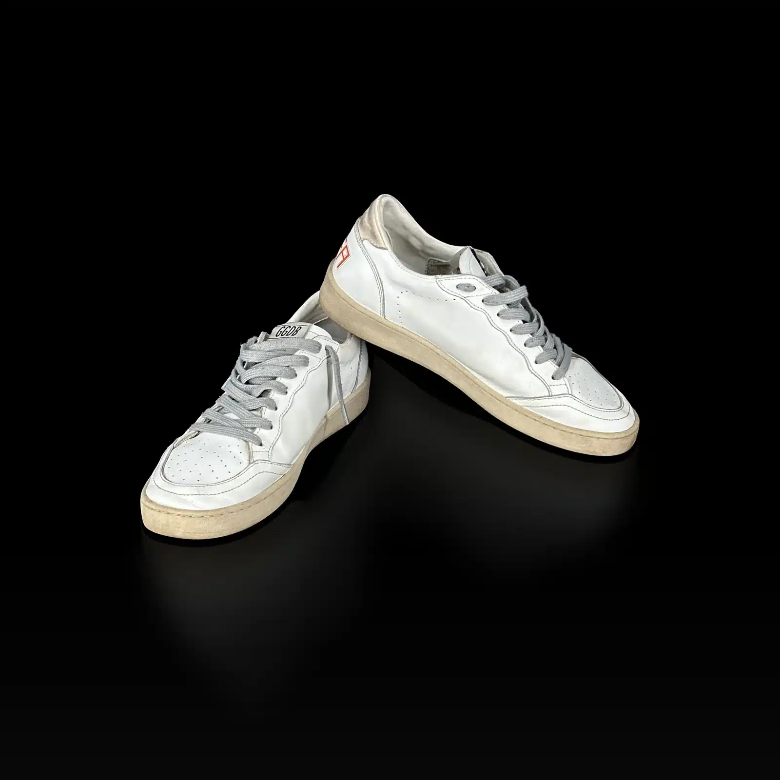 Paire de baskets Golden Goose Ball Star blanches, vue côté intérieur