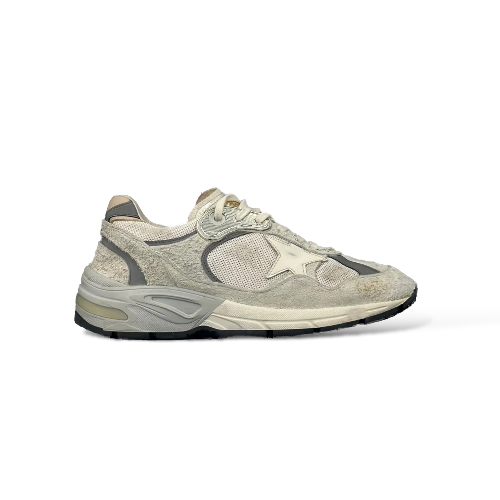 Baskets Golden Goose Dad Star Blanc et Argent – Taille 37