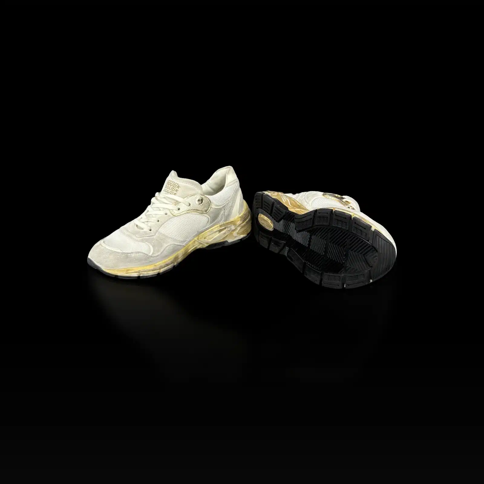Basket Golden Goose Dad-Star de profil et semelle crantée noire