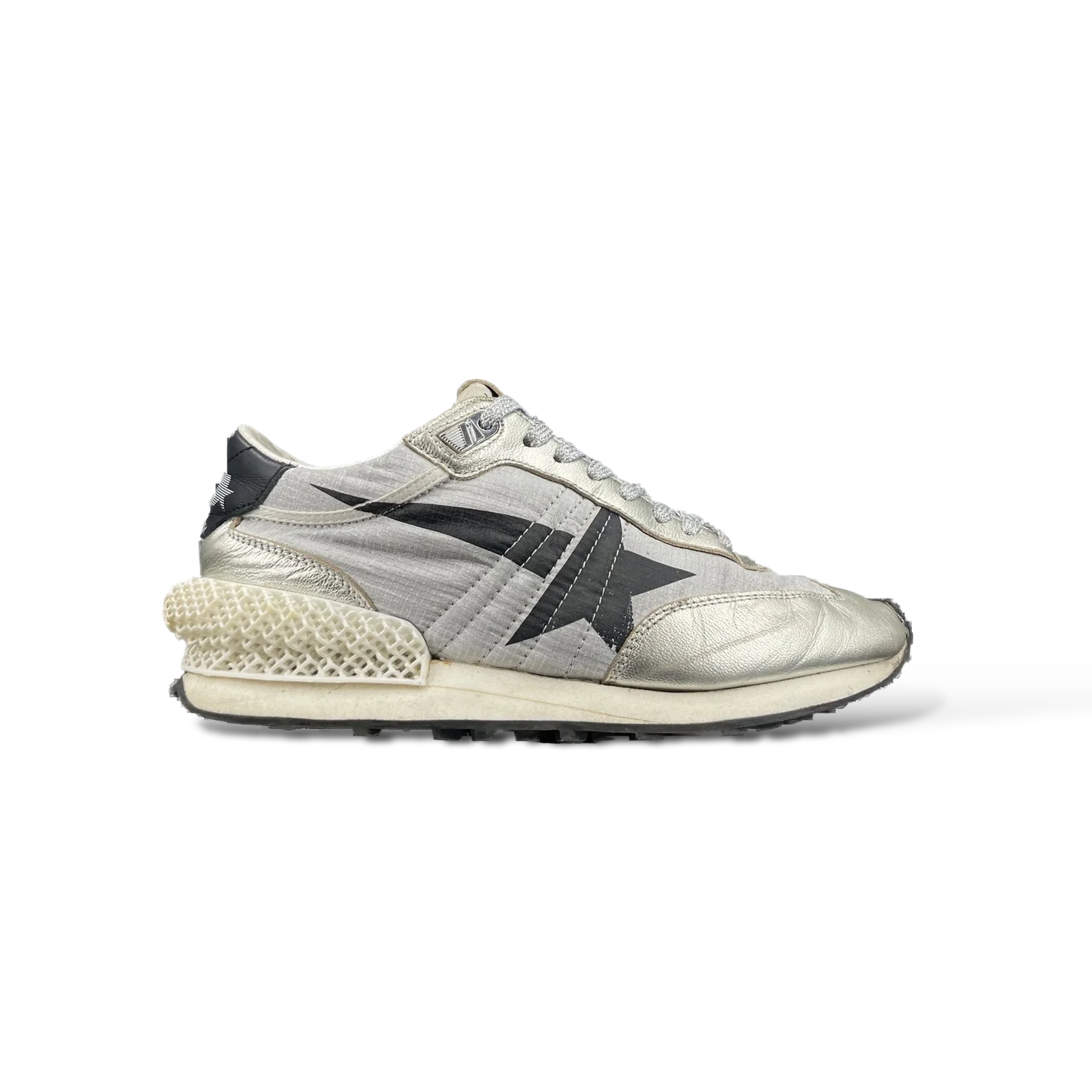 Baskets Golden Goose Marathon Argent et Noir – Taille 37