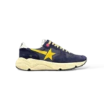 Baskets Golden Goose Running Sole Bleu Marine et Étoile Jaune – Taille 44