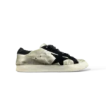 Baskets Golden Goose Super-Star Argentées et Noires – Taille 38