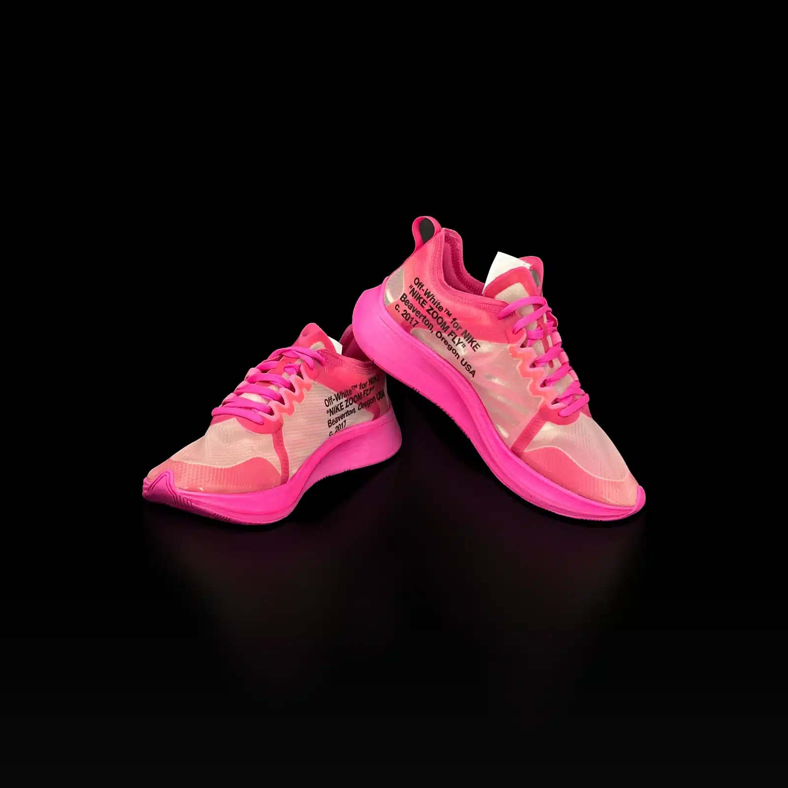 Nike Zoom Fly Off-White The Ten Tulip Pink Sneakers – Size 42 – 3