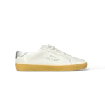Sneakers Saint Laurent Court Classic SL/06 Bianco e Argento – Taglia 41,5