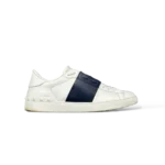 Baskets Valentino Garavani Open Blanc et Bleu Marine – Taille 41.5