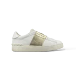 Baskets Valentino Garavani Open Blanc et Doré – Taille 36