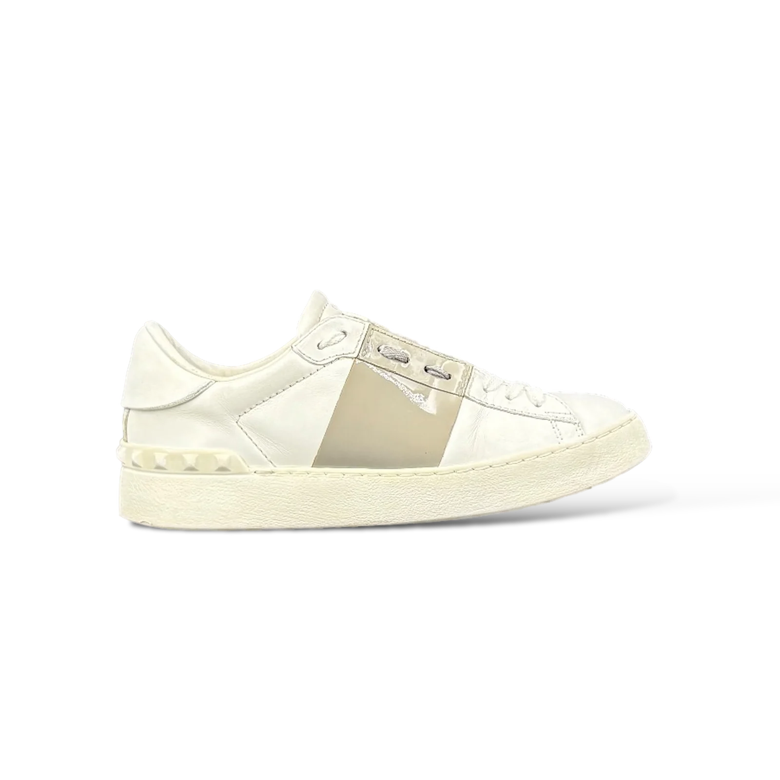 Baskets Valentino Garavani Open Blanc et Gris – Taille 36.5