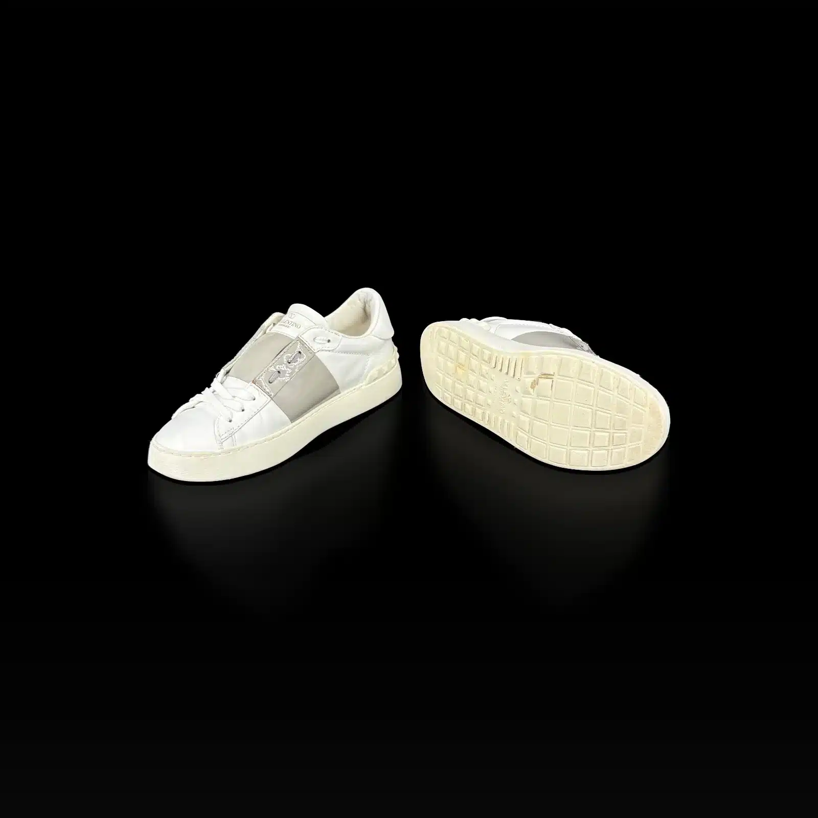 Valentino Garavani Open Sneakers White and Grey – Size 36.5 – 3