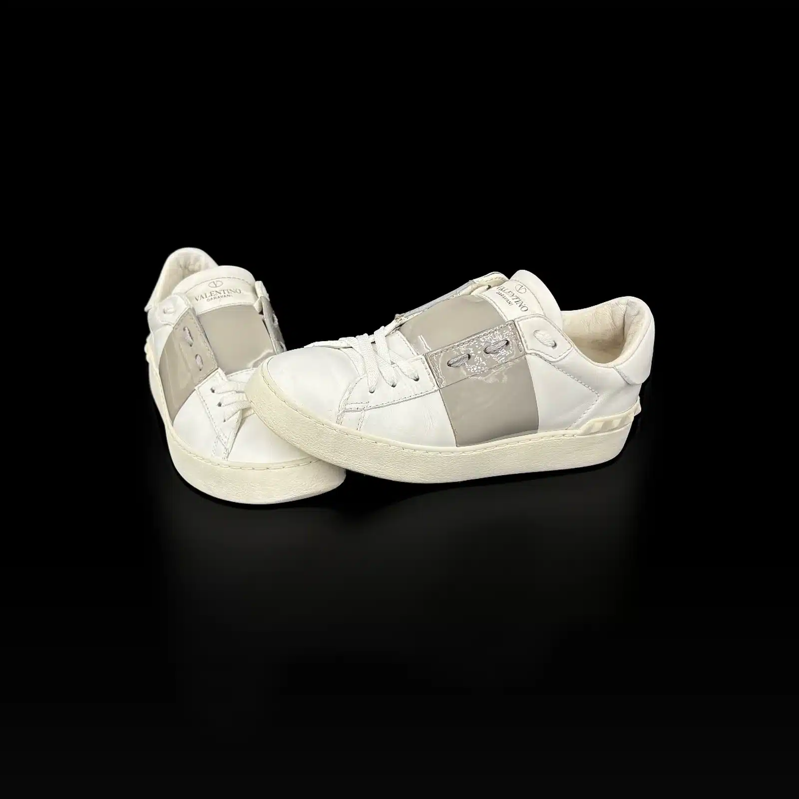 Valentino Garavani Open Sneakers White and Grey – Size 36.5 – 4