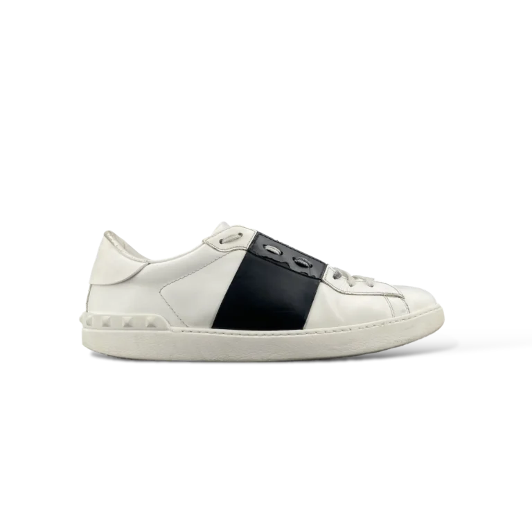 Baskets Valentino Garavani Open Blanc et Noir – Taille 44,5