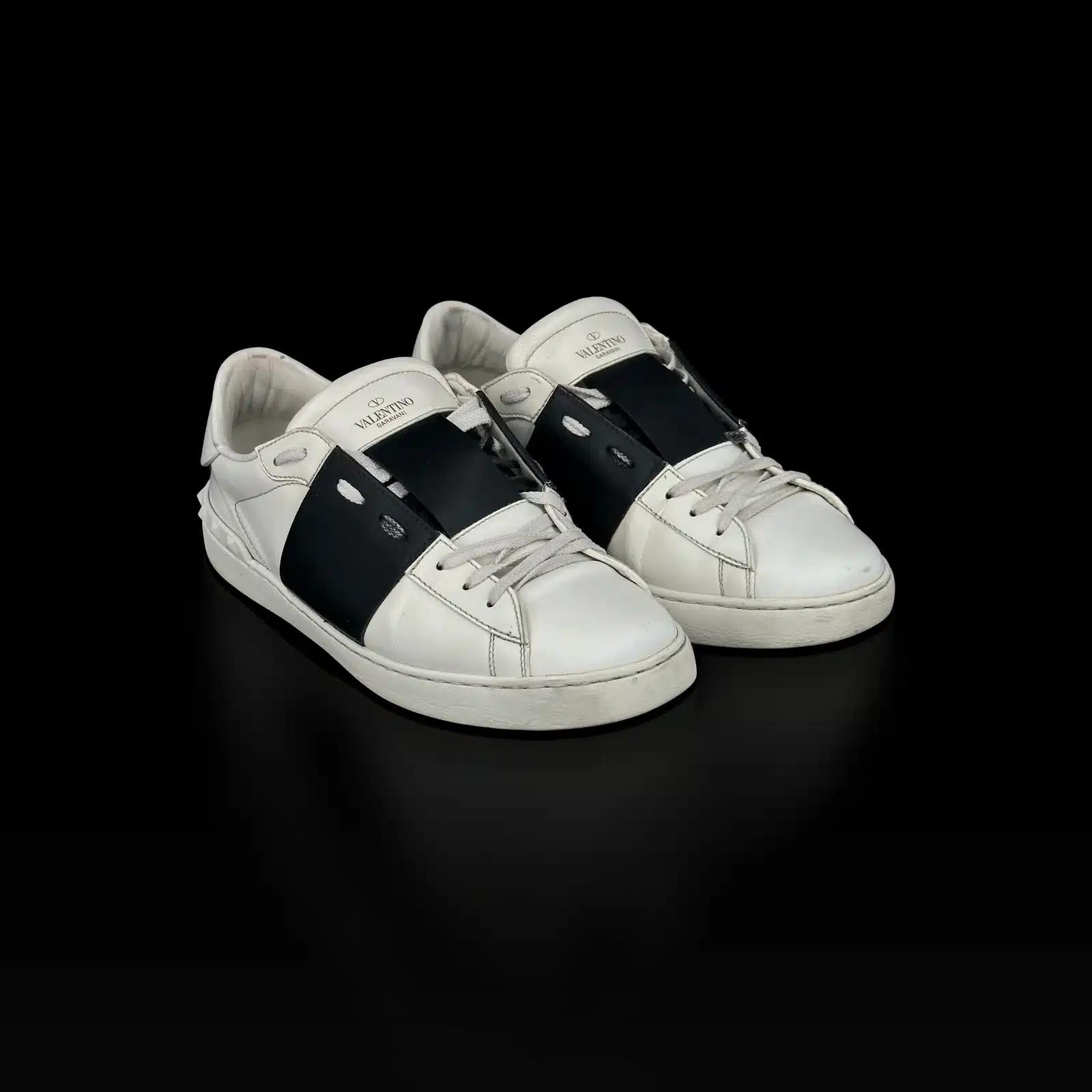 Valentino Garavani Open Sneakers White and Black – Size 44