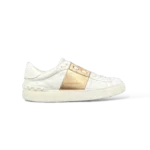 Zapatillas Valentino Garavani Open Blanco y Oro Rosa – Talla 35.5