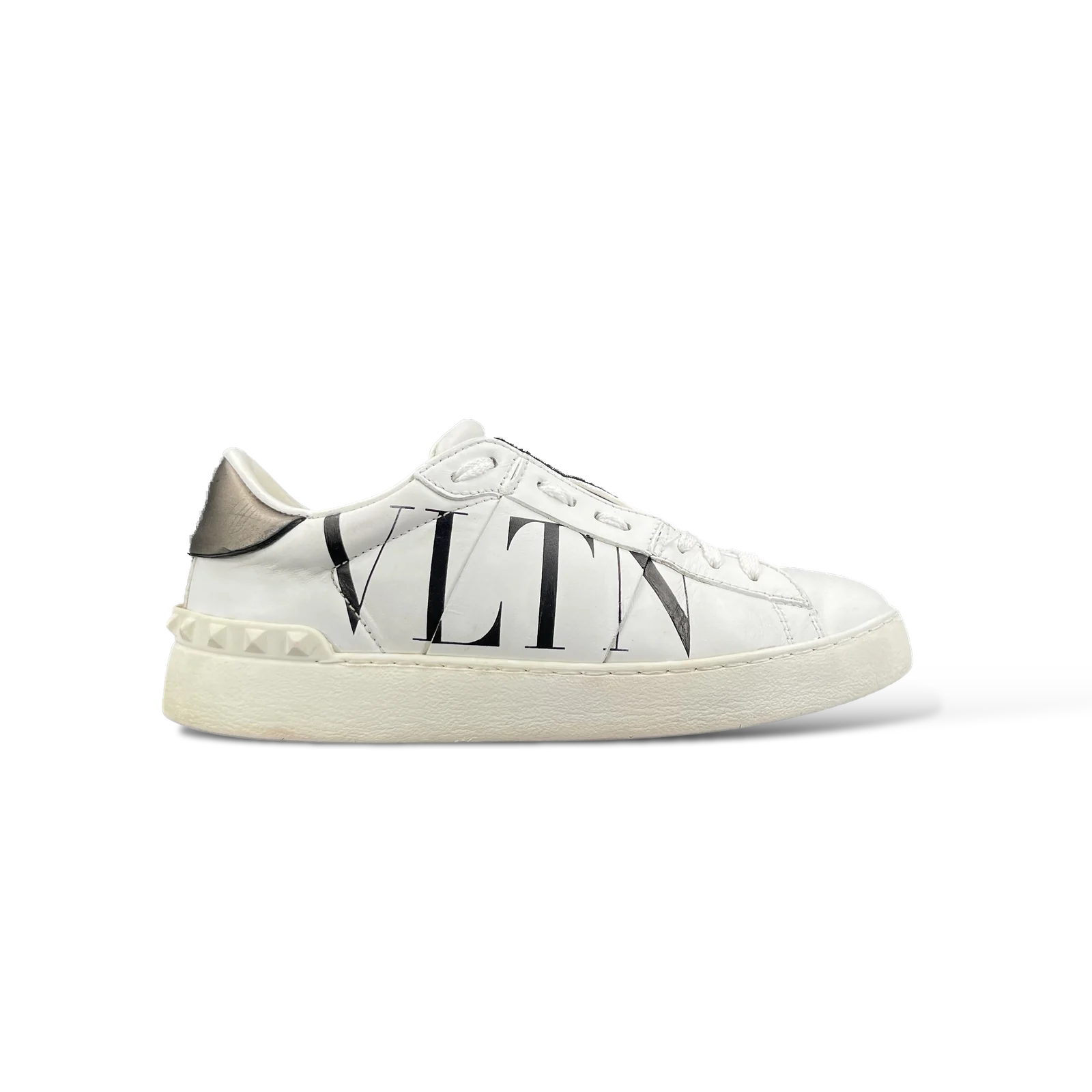 Baskets Valentino Garavani Open VLTN Blanc et Noir – Taille 36.5