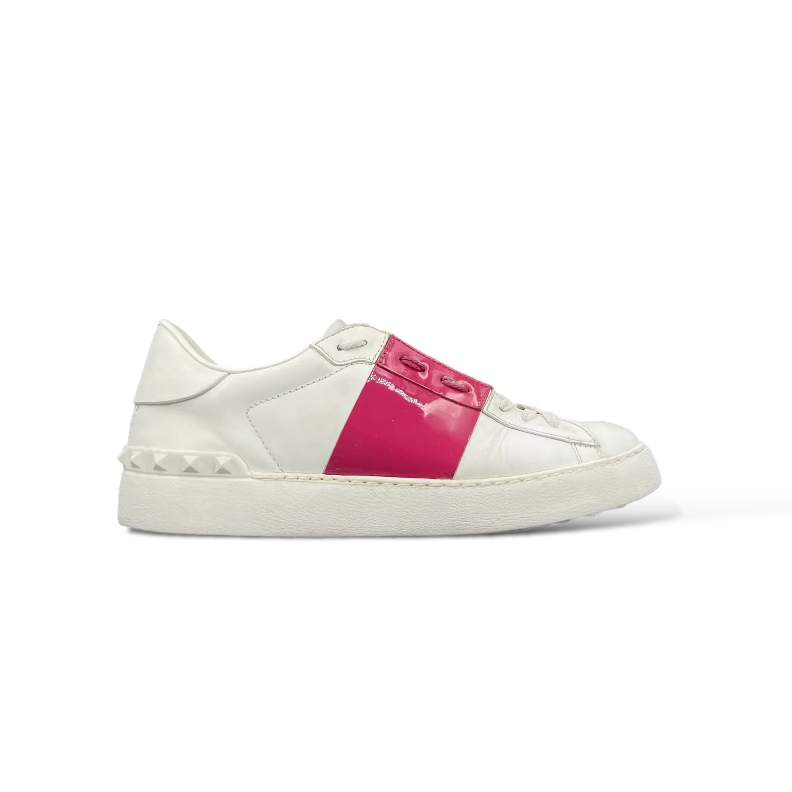 Baskets Valentino Open Blanc et Fuchsia – Taille 37.5