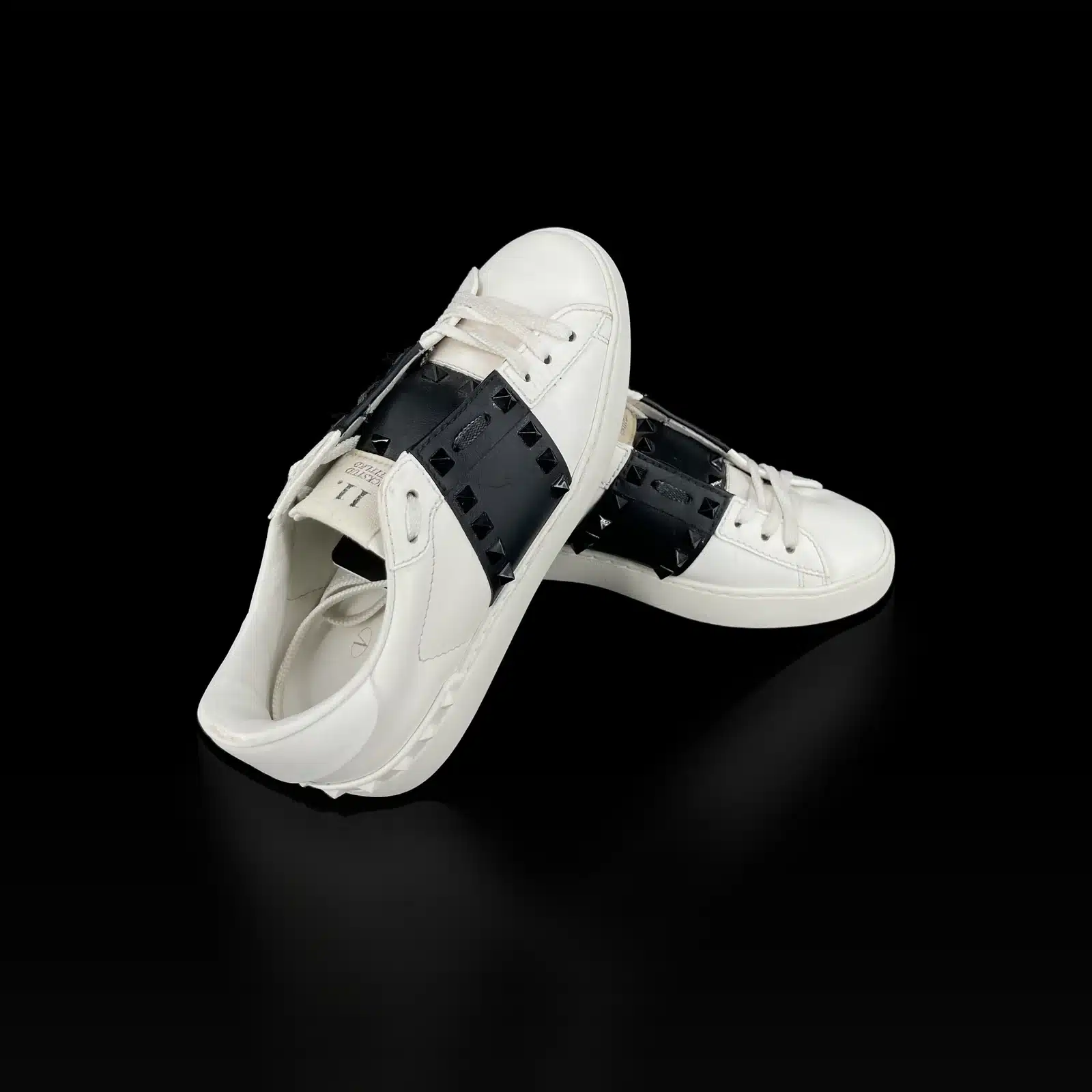 Sneakers Valentino Rockstud Untitled Bianco e Nero – Taglia 36.5 – 2
