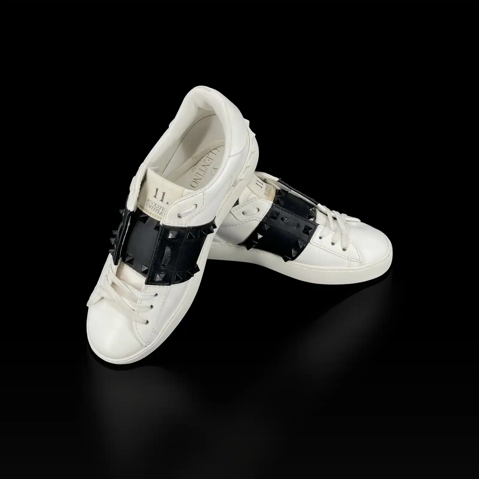 Sneakers Valentino Rockstud Untitled Bianco e Nero – Taglia 36.5 – 3