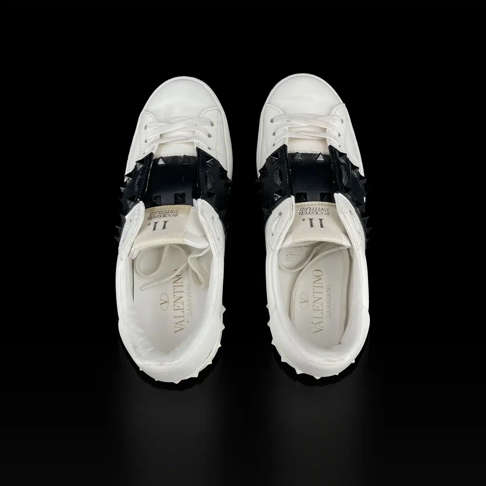Sneakers Valentino Rockstud Untitled Bianco e Nero – Taglia 36.5 – 4