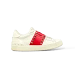 Sneakers Valentino Garavani Rockstud Untitled Bianco e Rosso – Taglia 36.5