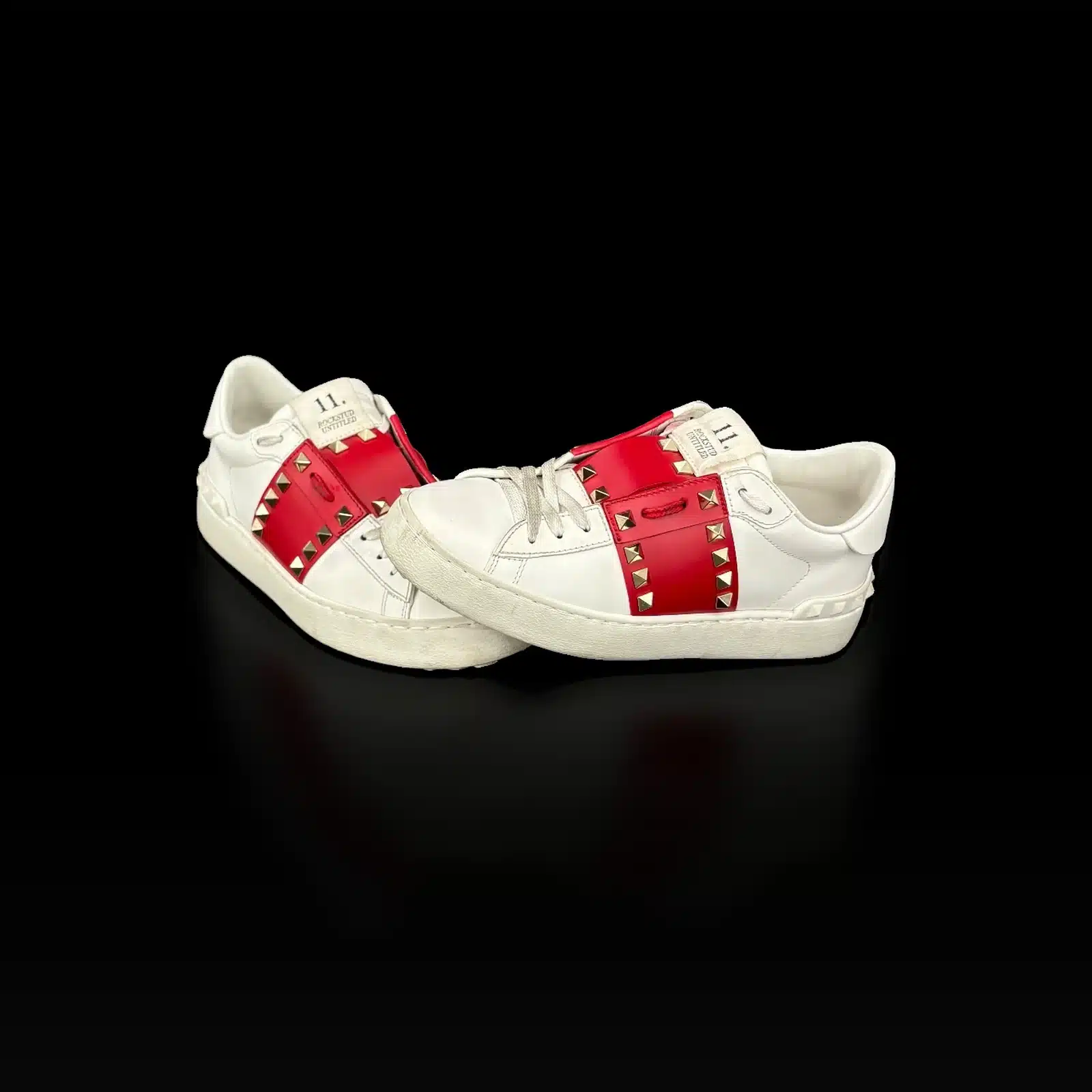 Paire de baskets Valentino Rockstud Untitled, languettes « 11. Rockstud Untitled » et clous dorés