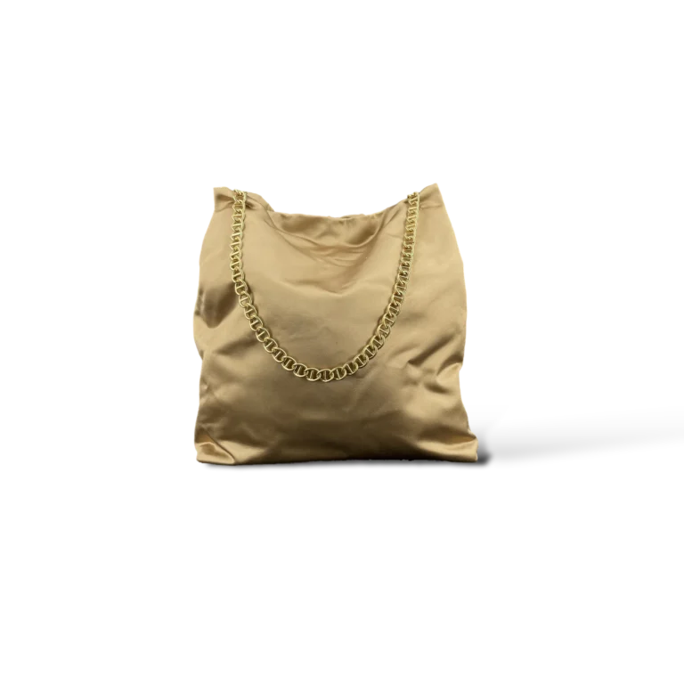 Prada Gold Satin Chain Tote Bag – Large