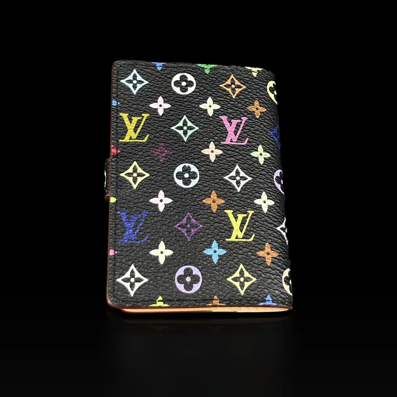 Dos du Carnet de Bal Louis Vuitton en toile Monogram Multicolore noire