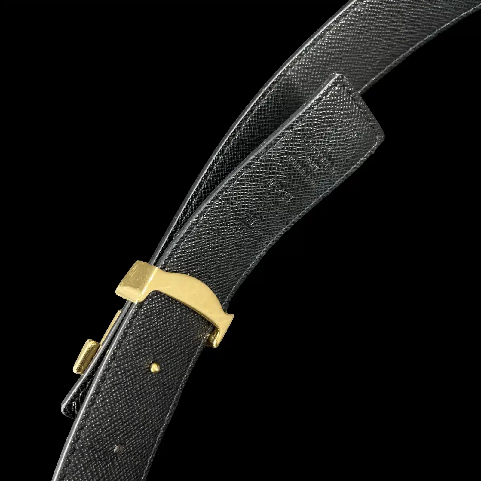 Cinturón Louis Vuitton Initiales Reversible Monogram y Negro – Talla 90 – 4