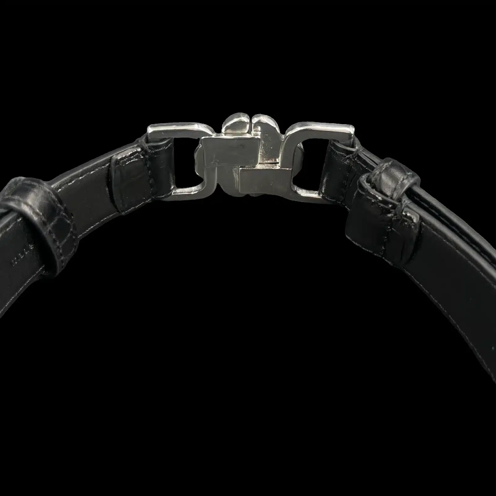 Fermoir de la boucle trèfle de la ceinture Maje, vue de l'intérieur