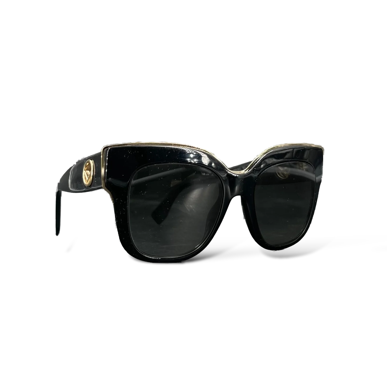Lunettes de soleil Fendi FF 0359/G/S noires et dorées – Taille unique