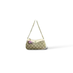 Gucci GG Supreme Mini Chain Bag Beige and White Leather – Mini