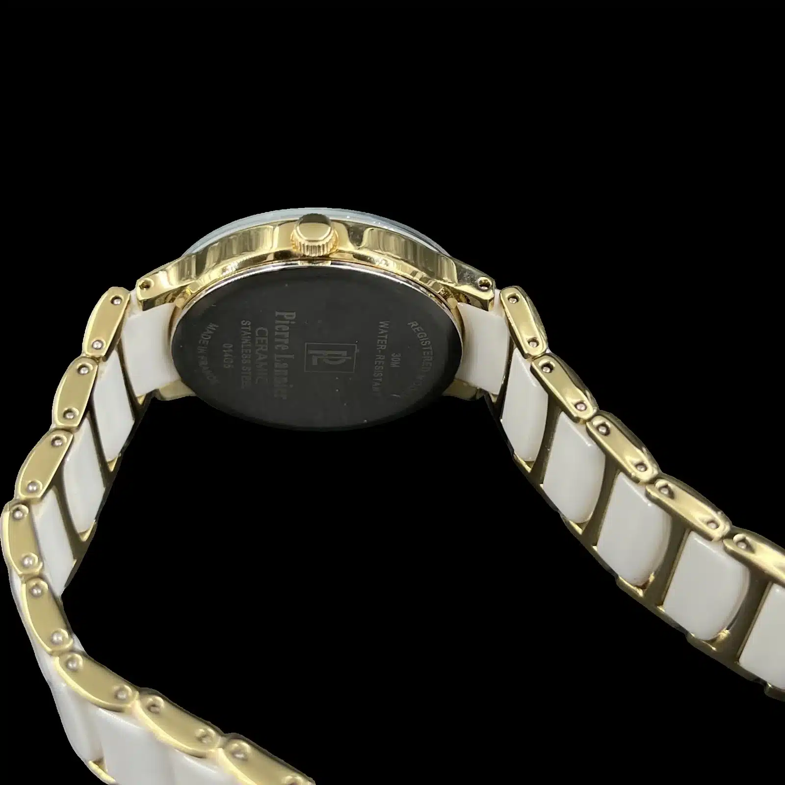 Reloj Pierre Lannier Ceramic Blanco y Dorado – Mujer – 4