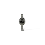 Swarovski Crystalline Oval Watch Black and Steel – One Size