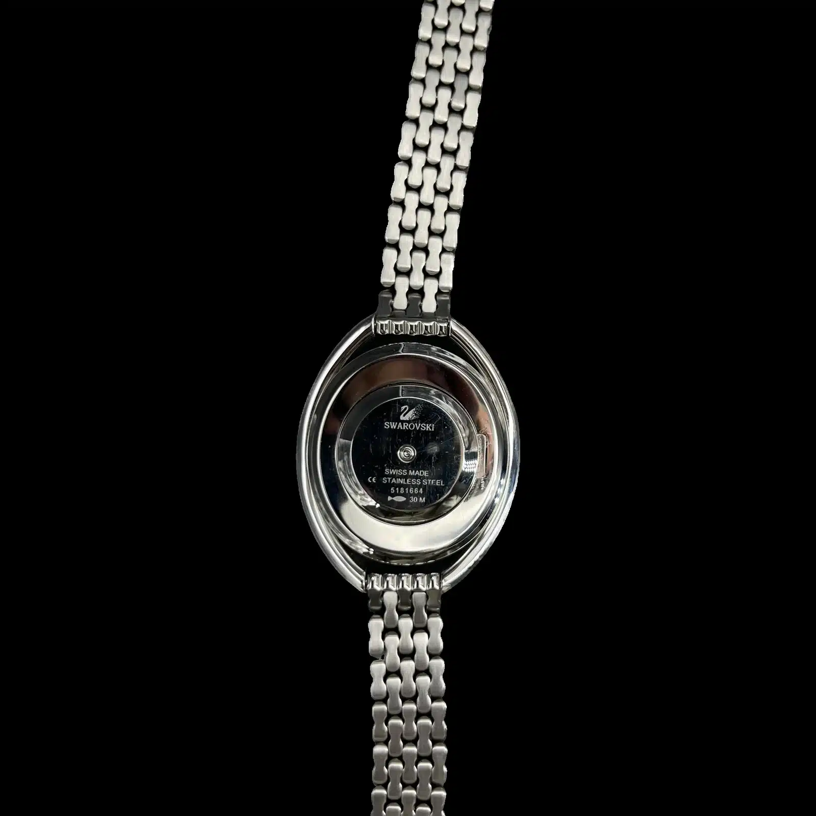 Fond de boîtier de la montre Swarovski Crystalline Oval, Swiss Made, acier inoxydable, réf. 5181664