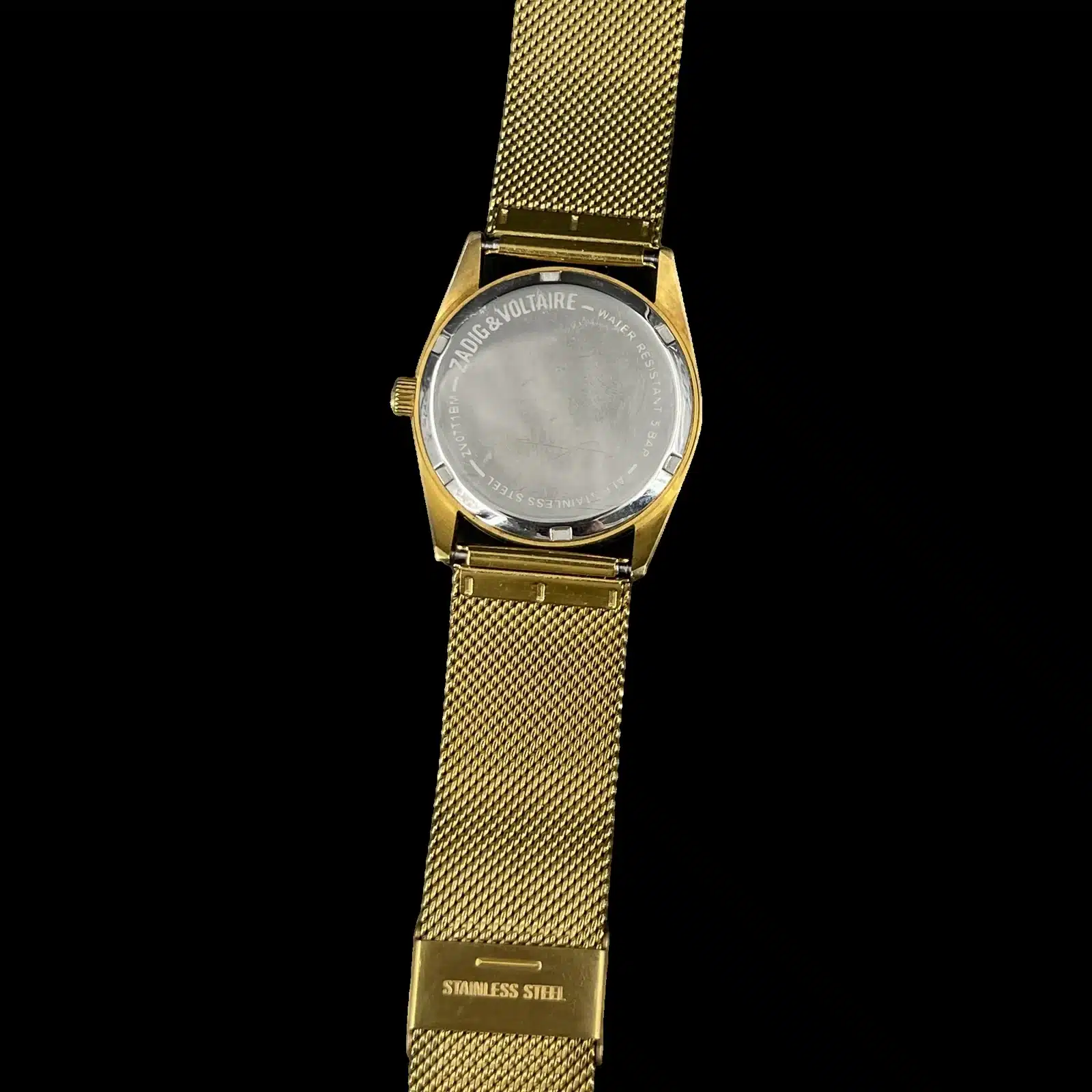 Reloj Zadig & Voltaire Calavera Dorado con Correa Milanesa – Talla Única – 4