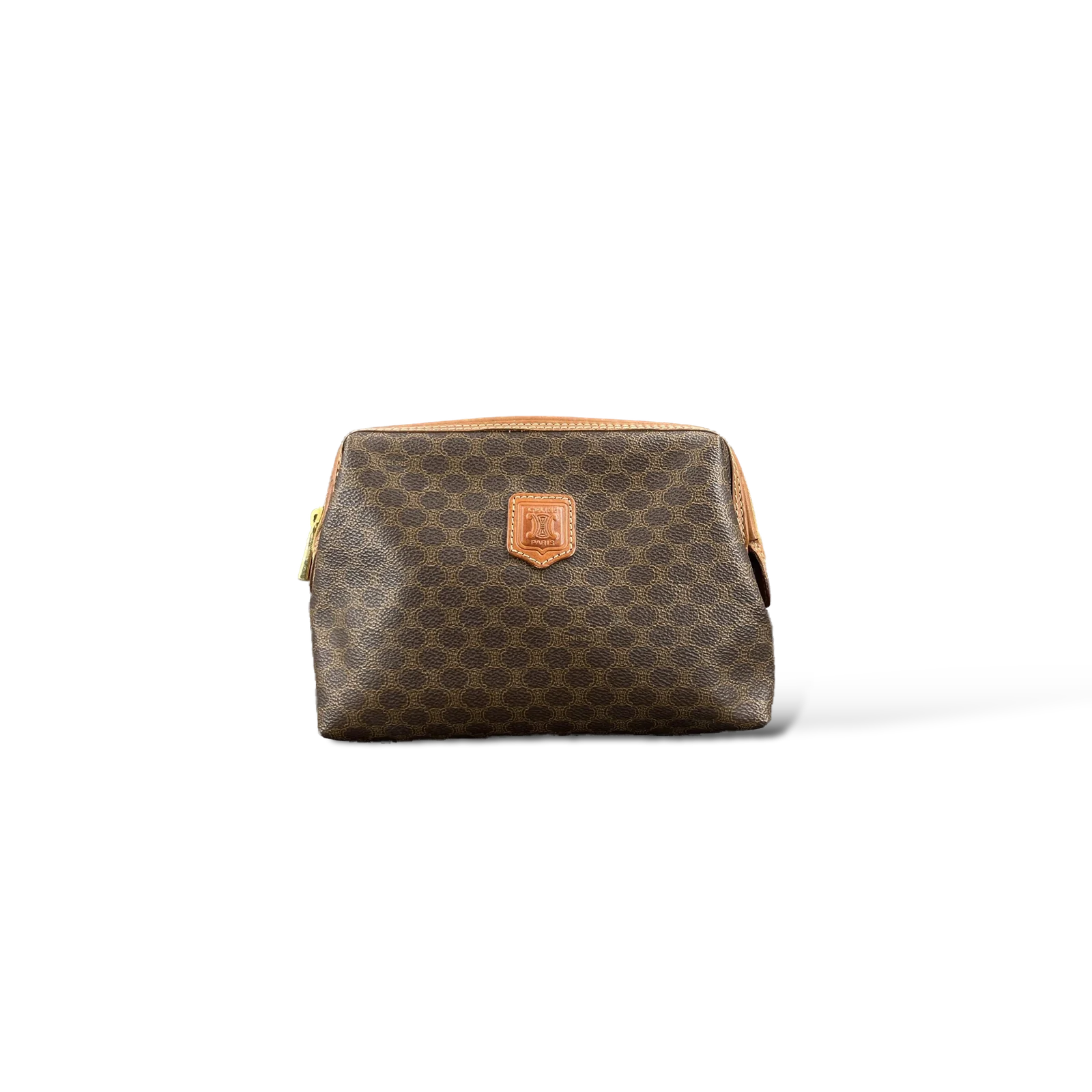 Pochette Celine Macadam Vintage Marron et Cognac – Taille Médium