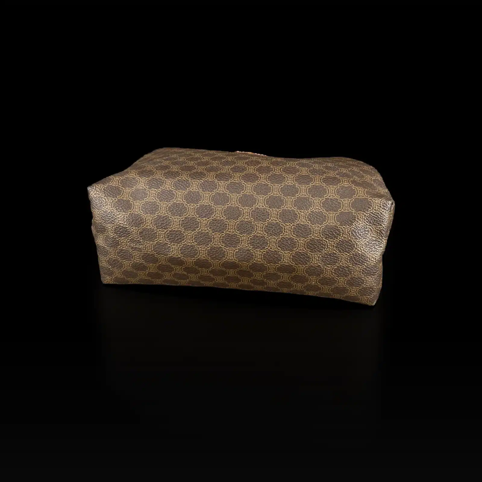 Pochette Celine Macadam Vintage Marrón y Coñac – Talla Mediana – 4