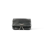 Pochette Zadig et Voltaire Rock Nano Pelle Martellata Nera – Ali Strass