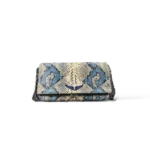 Pochette Zadig & Voltaire Rock Effetto Pitone Blu e Beige