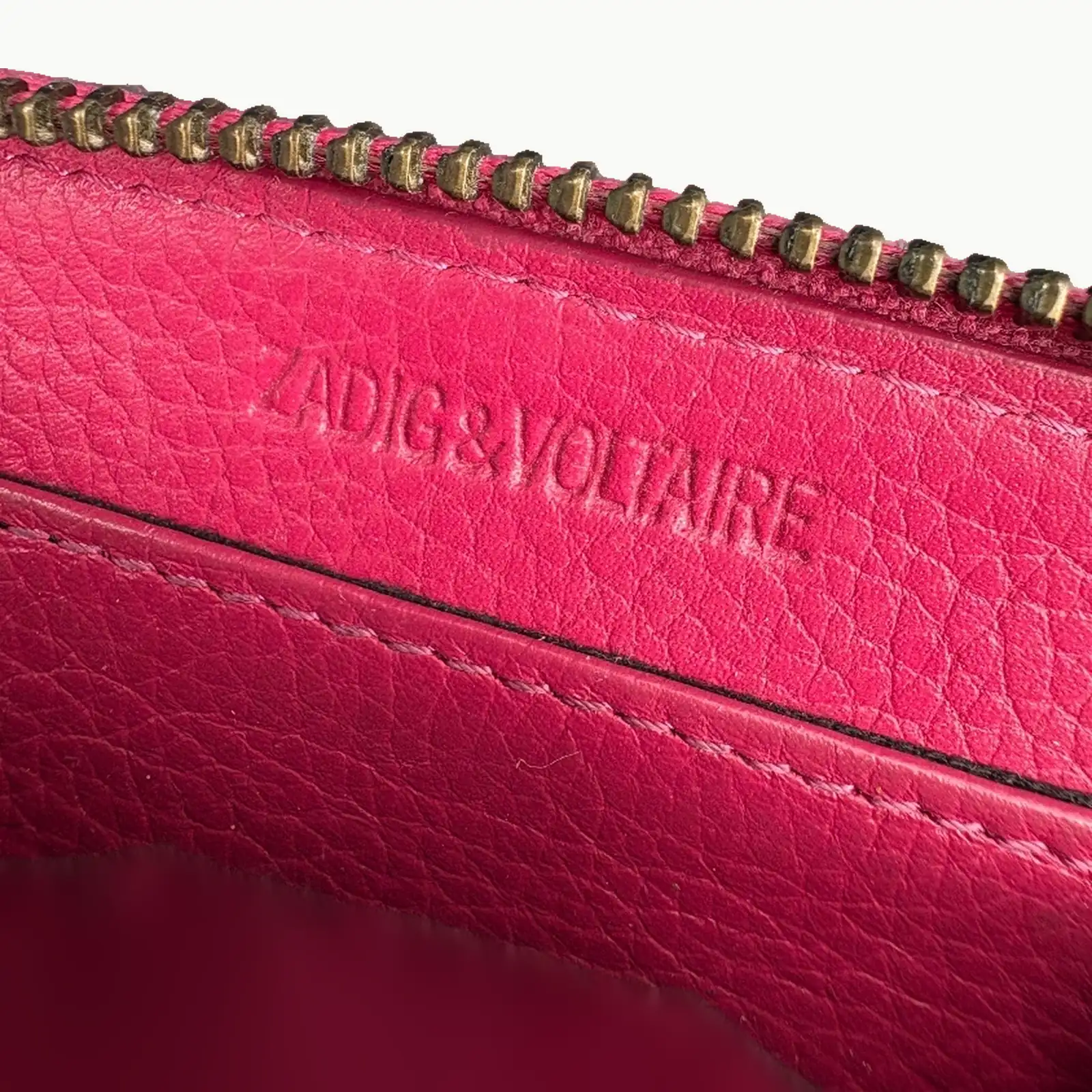Portamonete Zadig & Voltaire in Pelle Rosa Fucsia – Ali – 6